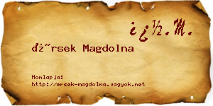 Érsek Magdolna névjegykártya